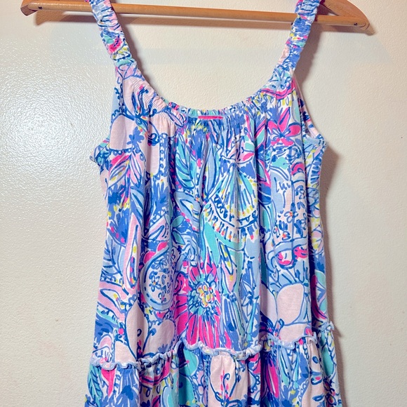 LILLY PULITZER LORO PRINT SUNDRESS IN MULTI POP UP GOT YOUR BACK - Picture 2 of 8